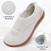 image:imageMens Walking Shoes Wide Diabetic Shoes Adjustable Swollen Feet Neuropathy Orthopedic Shoes Breathable Barefoot Zero Drop SneakersBeige