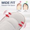 image:imageMens Walking Shoes Wide Diabetic Shoes Adjustable Swollen Feet Neuropathy Orthopedic Shoes Breathable Barefoot Zero Drop SneakersBeige