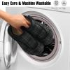 image:imageMens Wide Slippers Comfy Diabetic Orthopedic Shoes Adjustable House Slippers Swollen Feet Walking ShoesBlackplaid