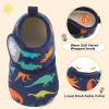 image:imageScurtain Toddler Slippers Winter Boots Kids Slippers Girls Boys Toddler Snow Boots Baby Warm Socks Lightweight House Shoes NonSlip Ankle Booties Walking ShoesBlue Dinosaur