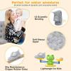 image:imageScurtain Toddler Slippers Winter Boots Kids Slippers Girls Boys Toddler Snow Boots Baby Warm Socks Lightweight House Shoes NonSlip Ankle Booties Walking ShoesGrey