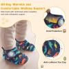 image:imageScurtain Toddler Slippers Winter Boots Kids Slippers Girls Boys Toddler Snow Boots Baby Warm Socks Lightweight House Shoes NonSlip Ankle Booties Walking ShoesBlue Dinosaur