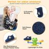 image:imageScurtain Toddler Slippers Winter Boots Kids Slippers Girls Boys Toddler Snow Boots Baby Warm Socks Lightweight House Shoes NonSlip Ankle Booties Walking ShoesNavy