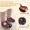 image:imageScurtain Toddler Slippers Winter Boots Kids Slippers Girls Boys Toddler Snow Boots Baby Warm Socks Lightweight House Shoes NonSlip Ankle Booties Walking ShoesDeer